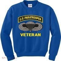 Us Paratrooper Airborne Division Army Veteran Gift Kids Sweatshirt thumb 0