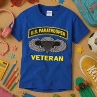 Us Paratrooper Airborne Division Army Veteran Gift Kids T-Shirt thumb 3