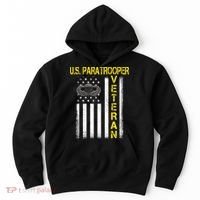 US Paratrooper Airborne Division Army Veteran USA Flag Hoodie thumb 0