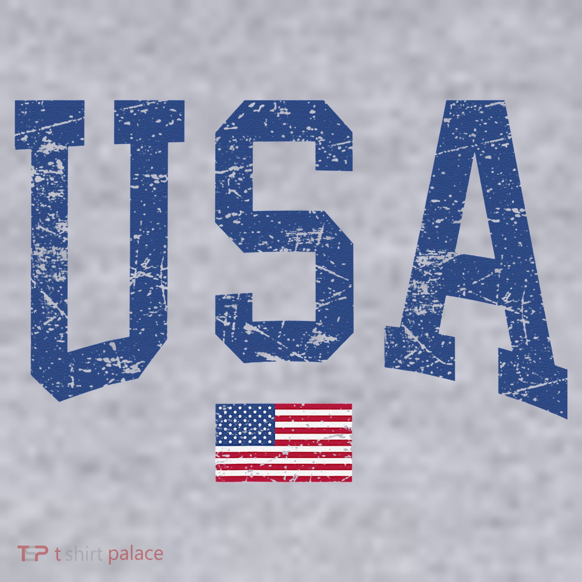 USA  Patriotic American Flag Distressed Women's Sweatshirt