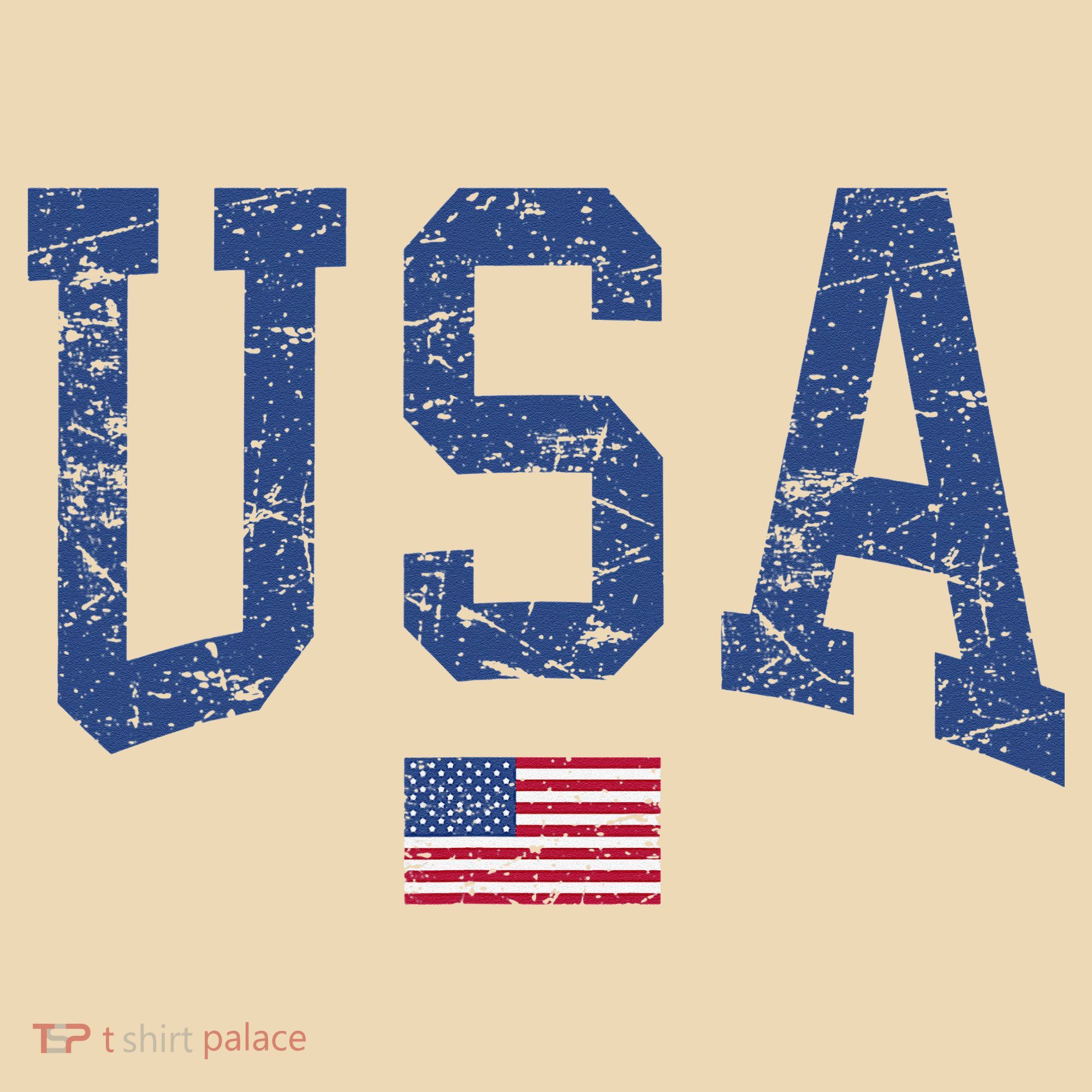 USA  Patriotic American Flag Distressed Tote Bag