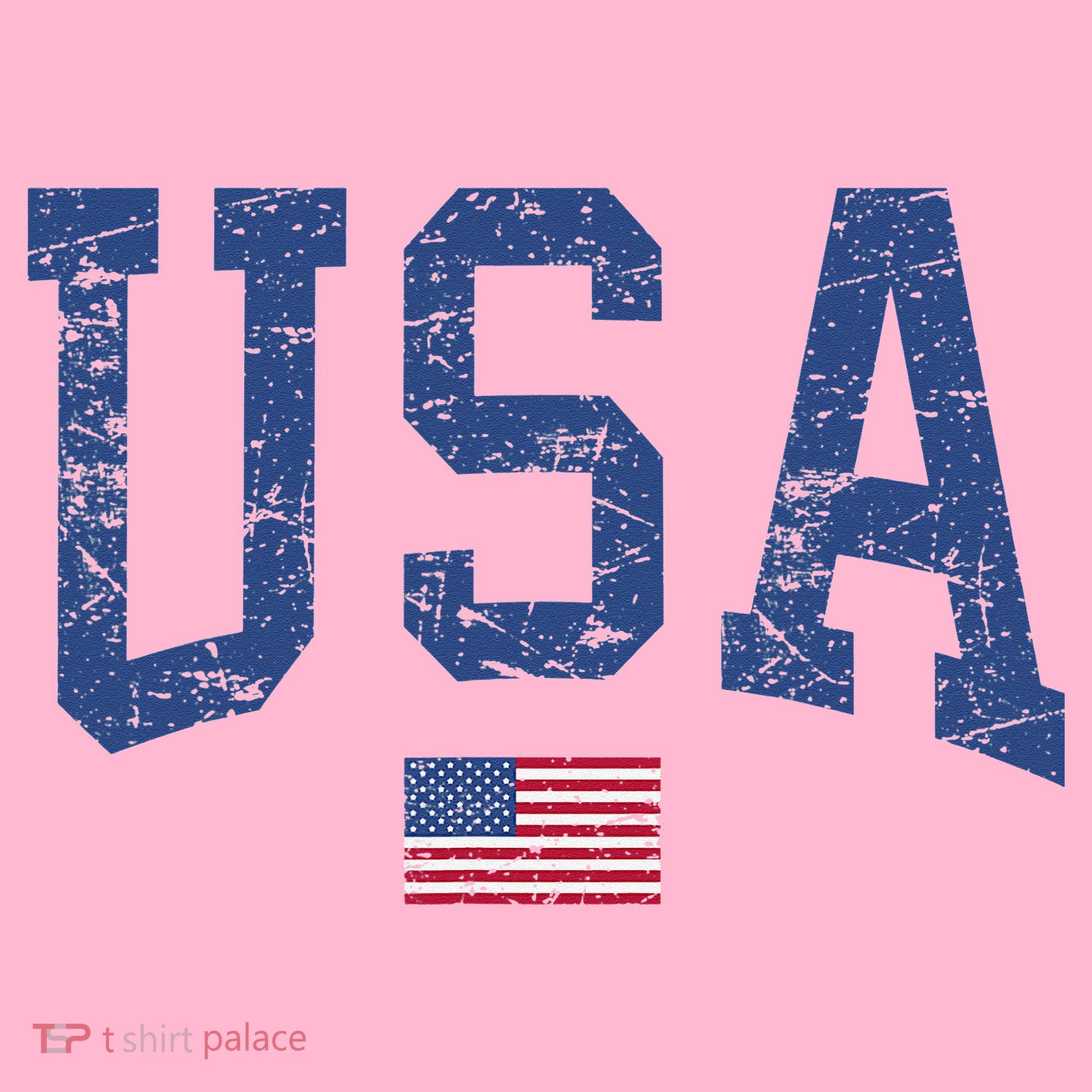 USA  Patriotic American Flag Distressed Coaster