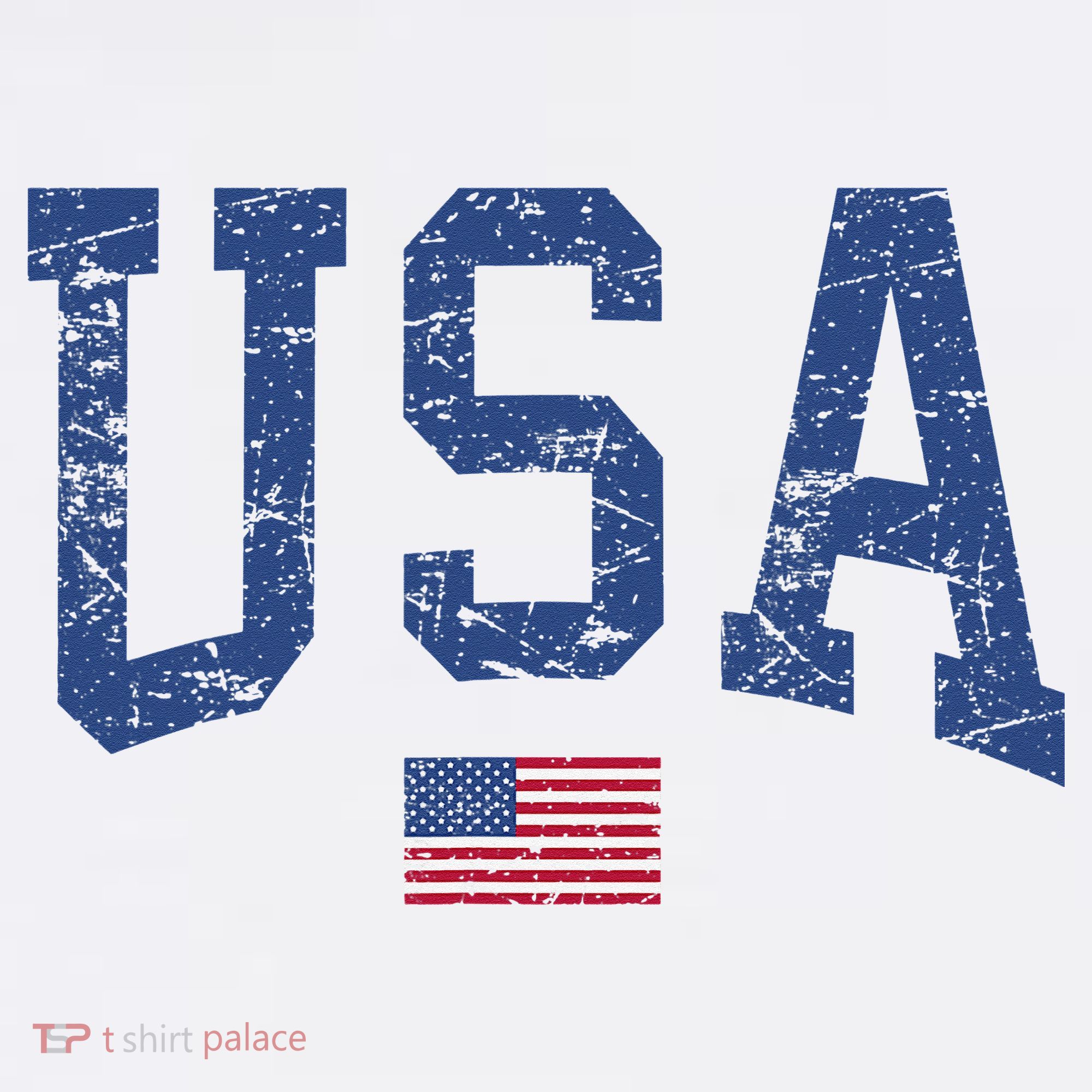 USA  Patriotic American Flag Distressed Women's Hoodie