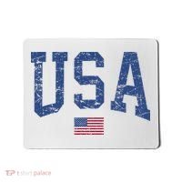 USA  Patriotic American Flag Distressed Mousepad thumb 0