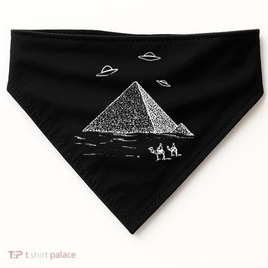Ufo Pyramid Alien Cool USA-Made Doggie Bandana