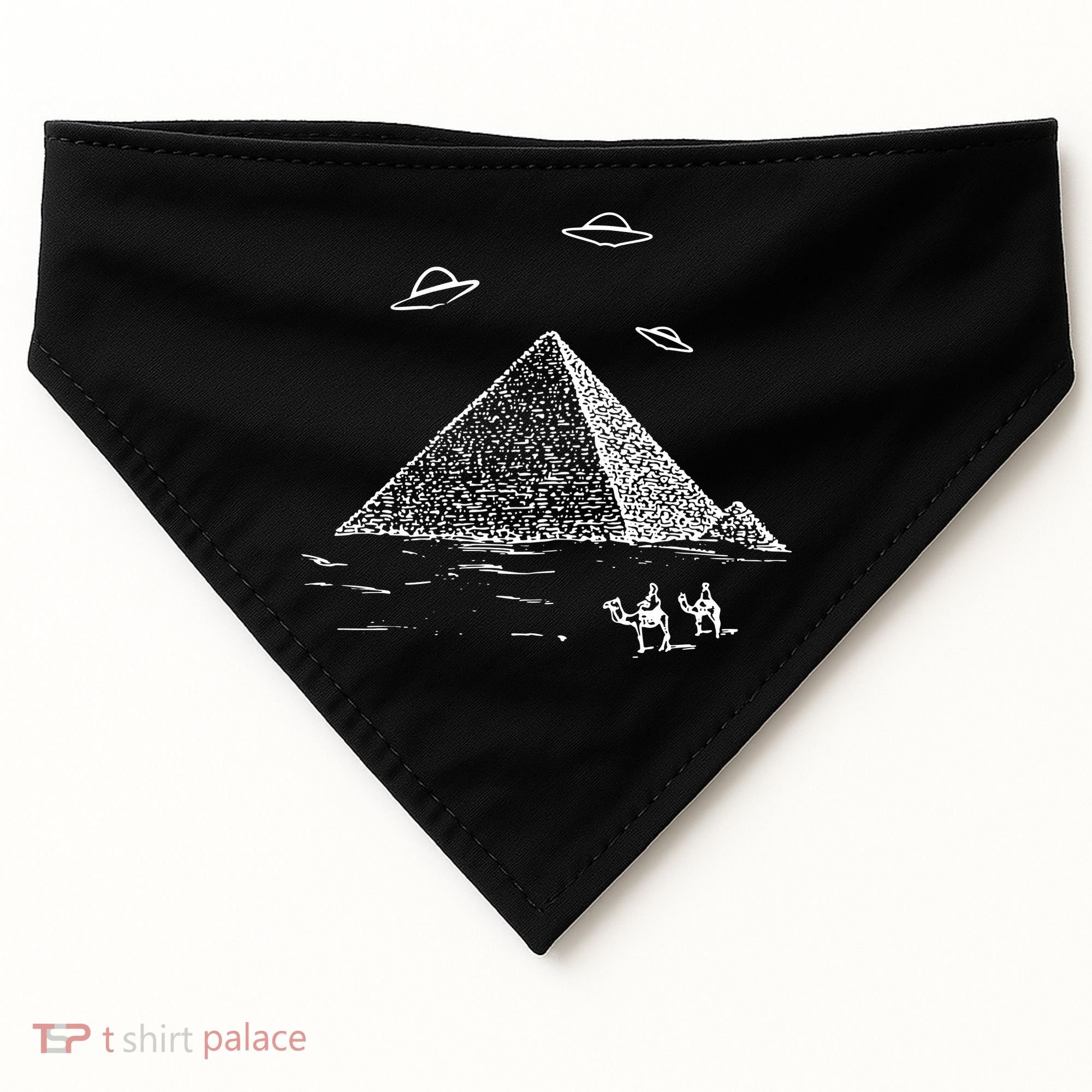 Ufo Pyramid Alien Cool USA-Made Doggie Bandana