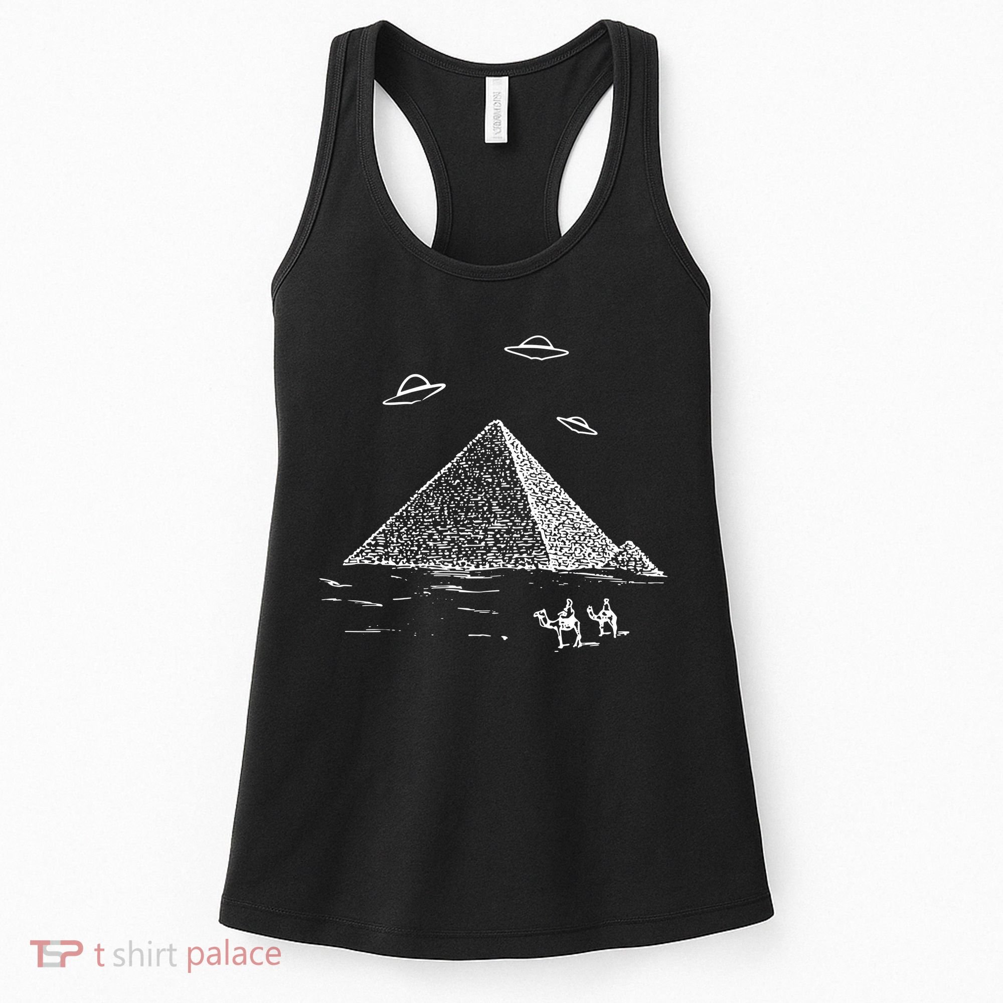 Ufo Pyramid Alien Cool Women's Tank Top