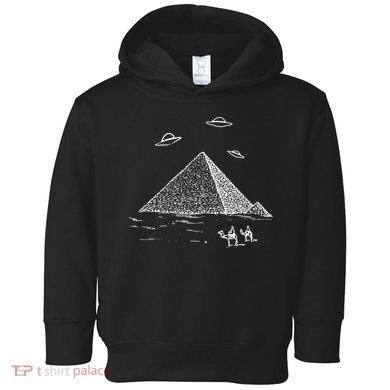 Ufo Pyramid Alien Cool Toddler Hoodie