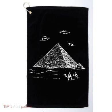 Ufo Pyramid Alien Cool Golf Towel