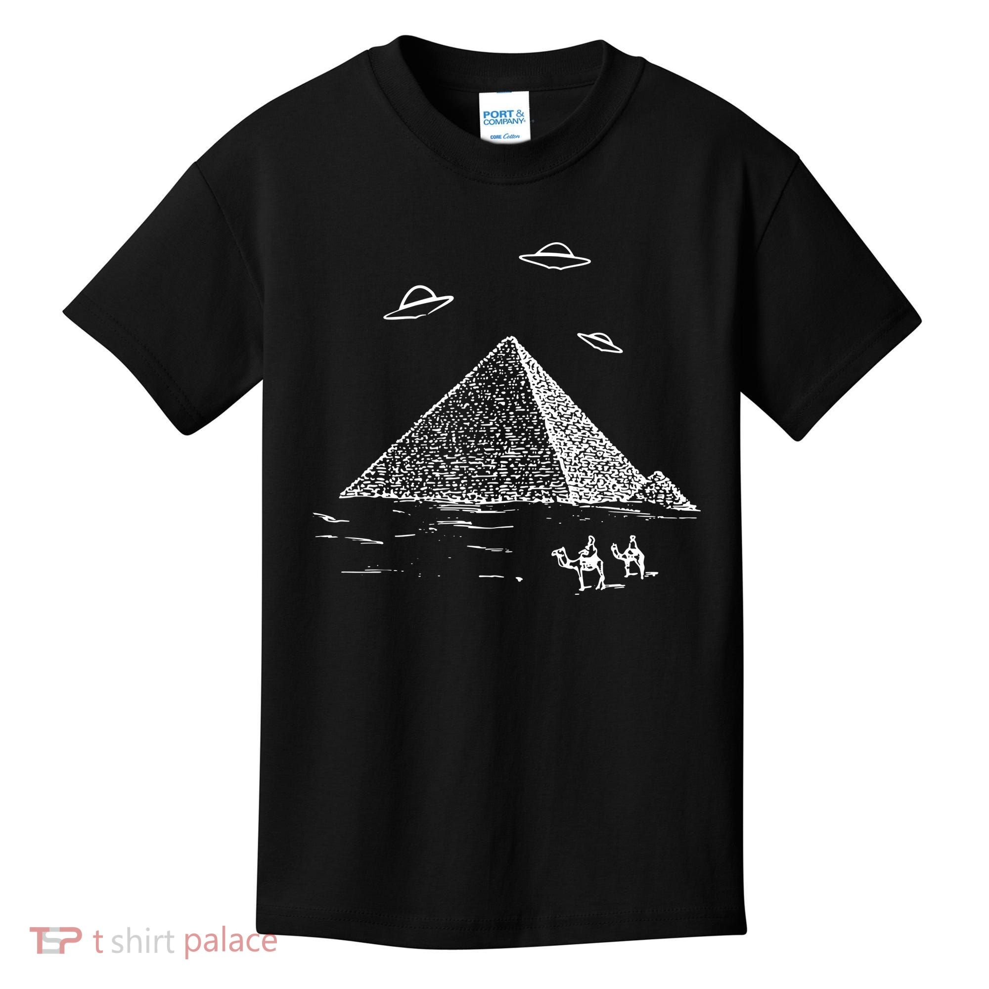 Ufo Pyramid Alien Cool Kids T-Shirt