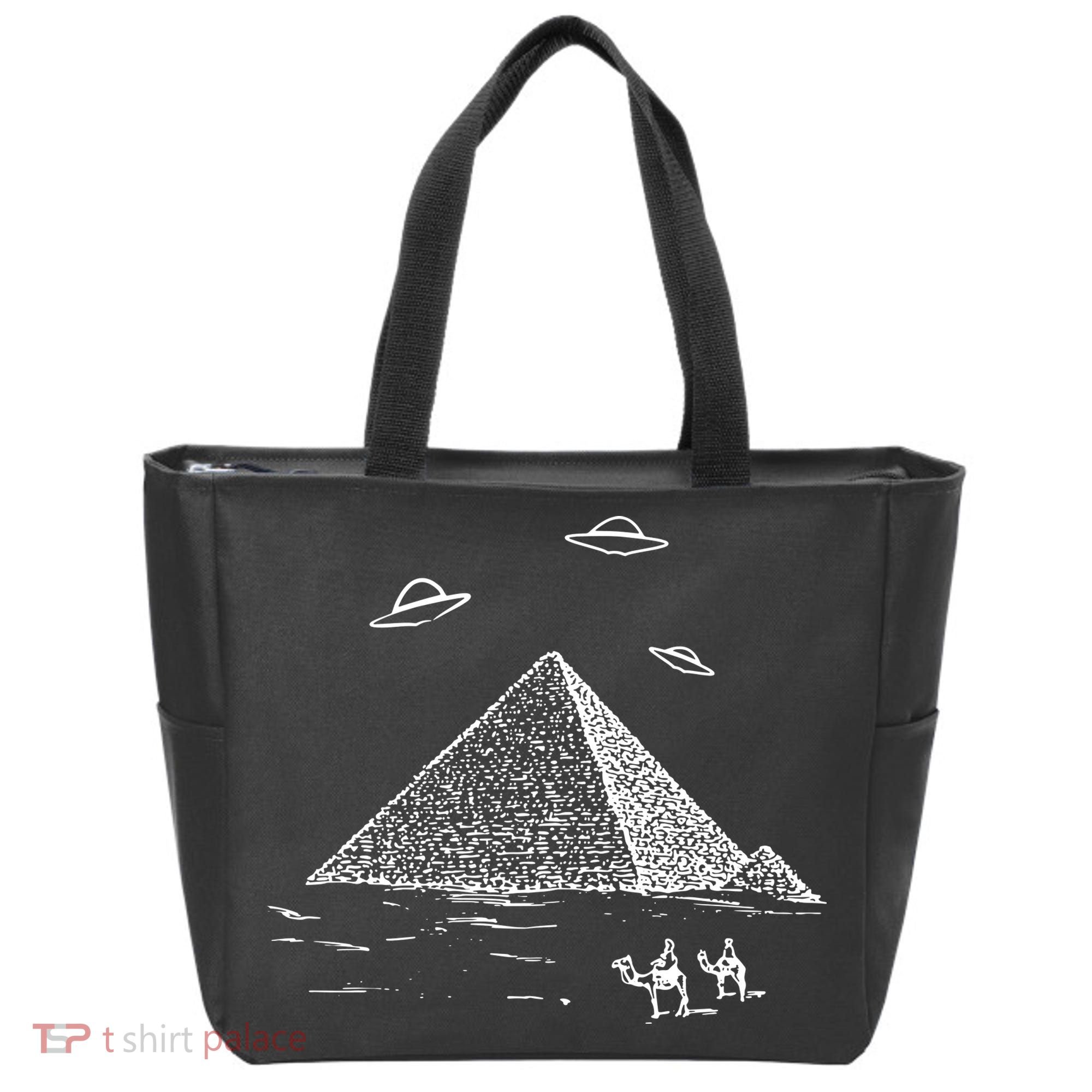 Ufo Pyramid Alien Cool Tote Bag