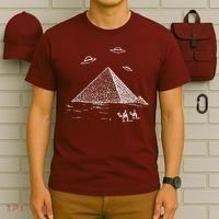 Ufo Pyramid Alien Cool T-Shirt thumb 6