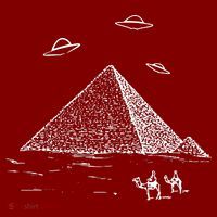 Ufo Pyramid Alien Cool Hat thumb 2