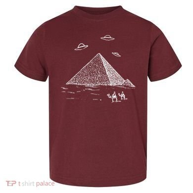 Ufo Pyramid Alien Cool Toddler T-Shirt