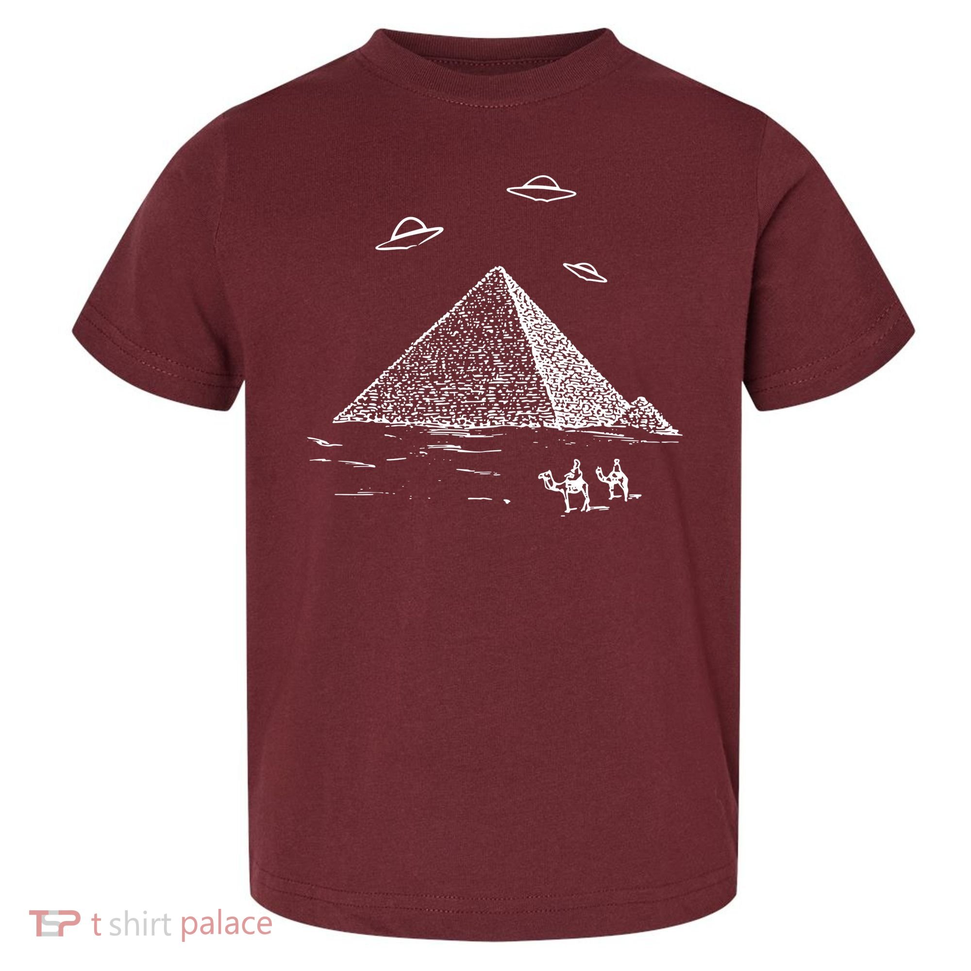 Ufo Pyramid Alien Cool Toddler T-Shirt