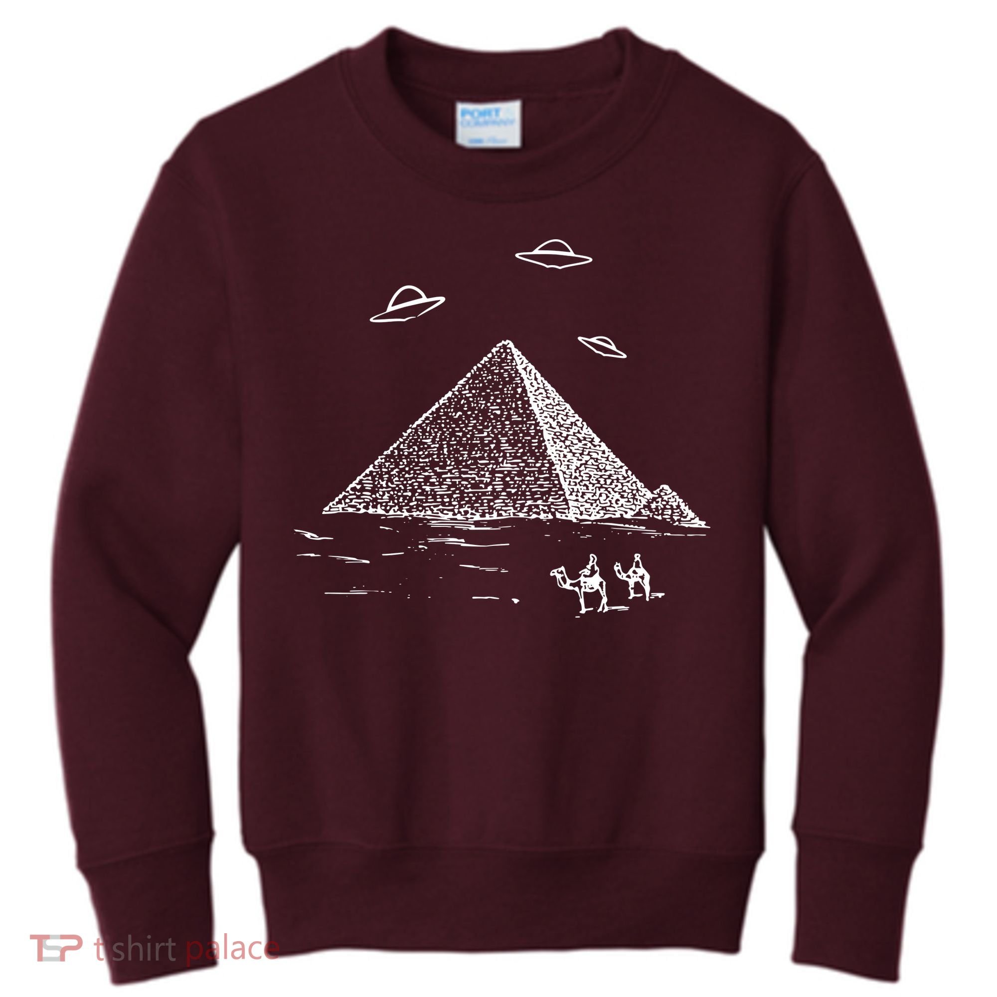 Ufo Pyramid Alien Cool Kids Sweatshirt