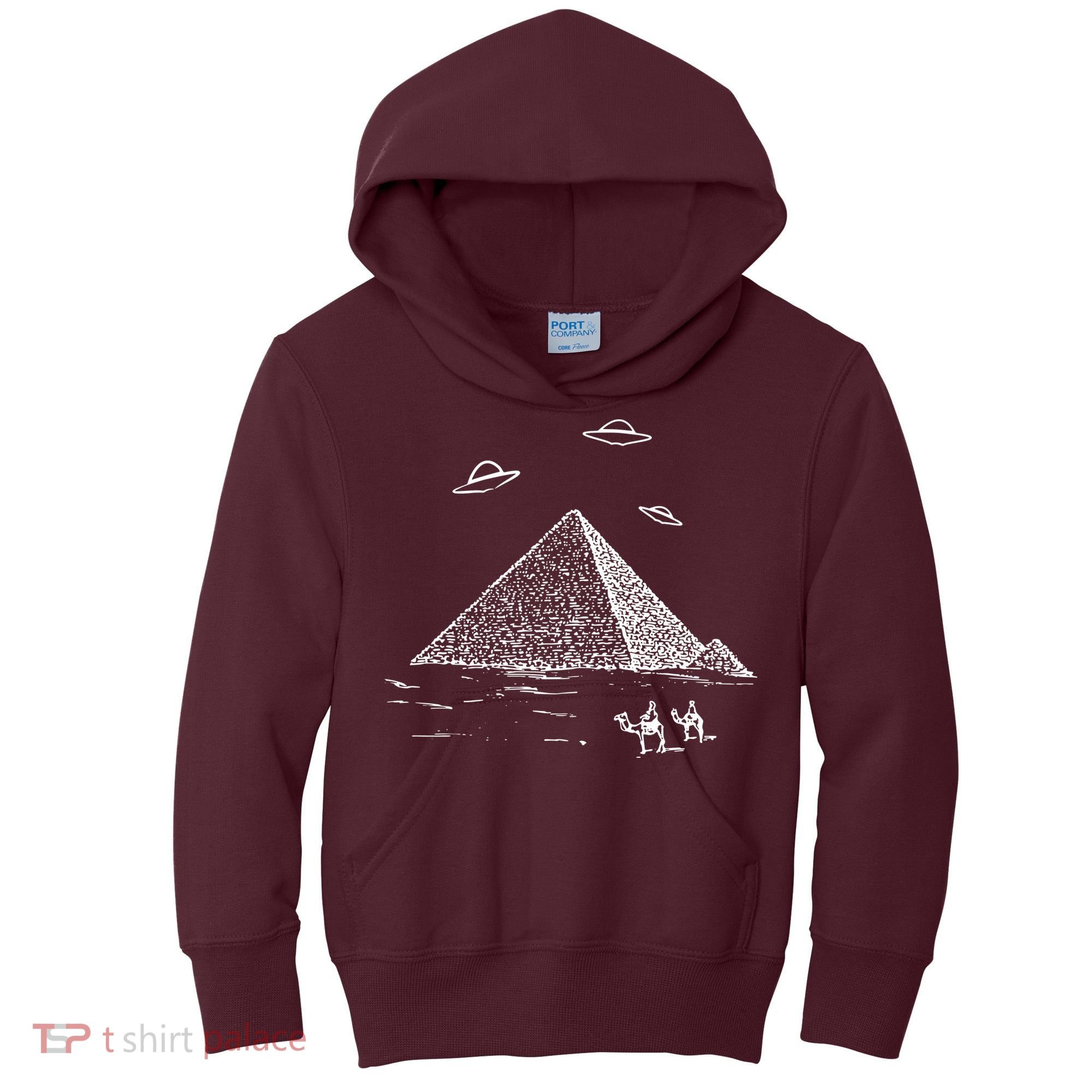 Ufo Pyramid Alien Cool Kids Hoodie