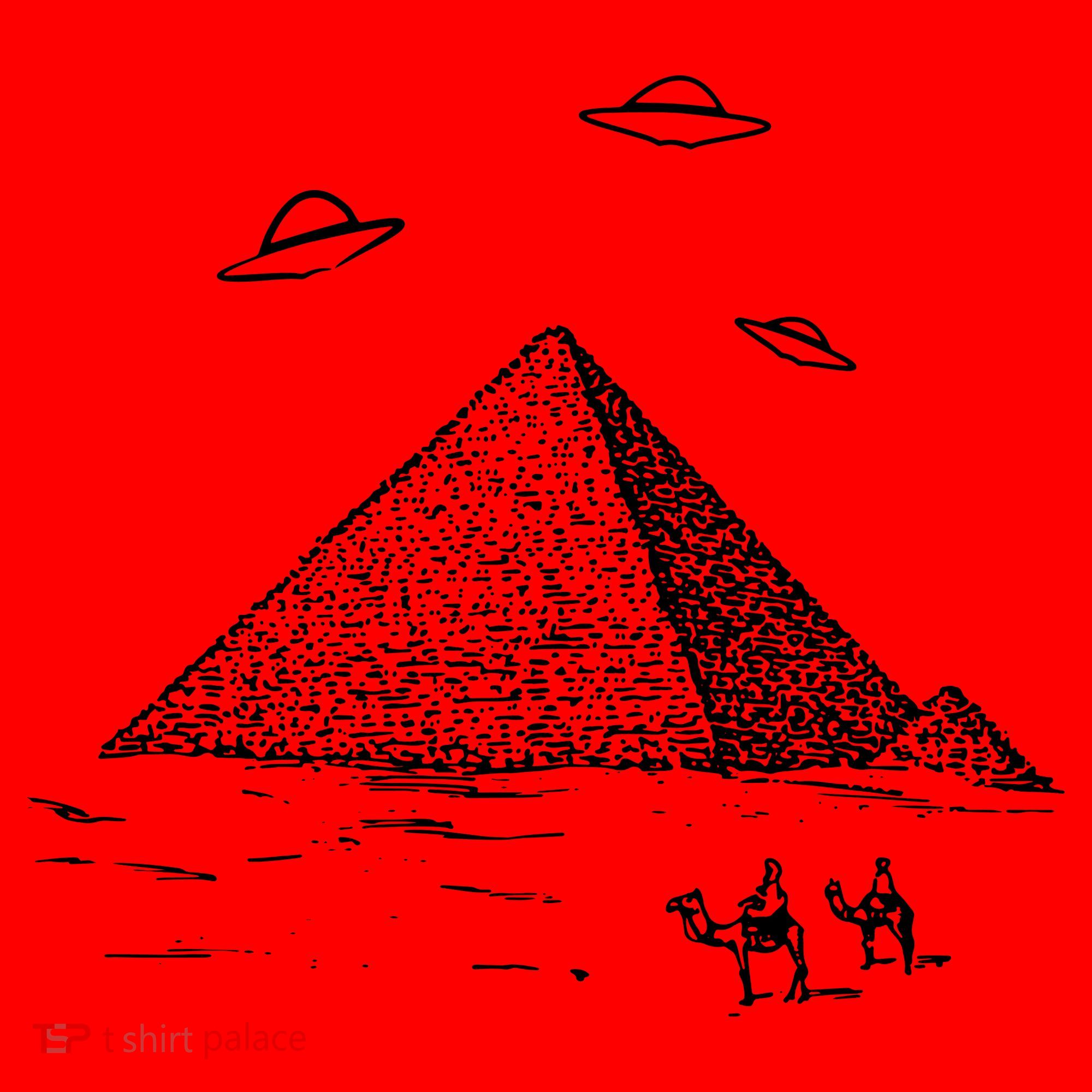 Ufo Pyramid Alien Cool Santa Hat