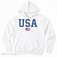 USA Patriotic American Flag Distressed Hoodie thumb 0