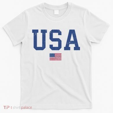 USA Patriotic American Flag Distressed T-Shirt