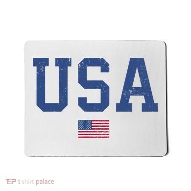 USA Patriotic American Flag Distressed Mousepad