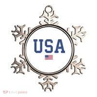 USA Patriotic American Flag Distressed Ornament thumb 0