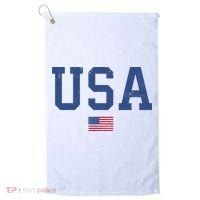 USA Patriotic American Flag Distressed Golf Towel thumb 0