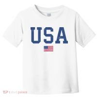 USA Patriotic American Flag Distressed Toddler T-Shirt thumb 0
