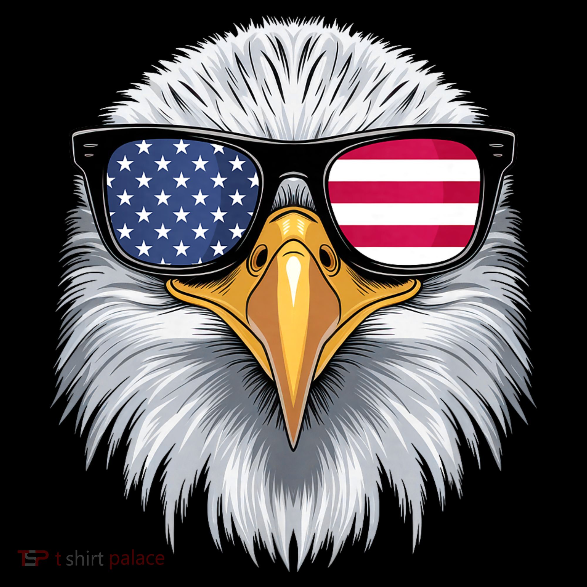 Usa Patriotic American Flag Bald Eagle Sunglasses July 4th Coffee Mug