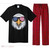 Usa Patriotic American Flag Bald Eagle Sunglasses July 4th Pajama Set thumb 0