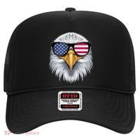 Usa Patriotic American Flag Bald Eagle Sunglasses July 4th Hat thumb 0