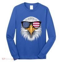 Usa Patriotic American Flag Bald Eagle Sunglasses July 4th Long Sleeve Shirt thumb 0
