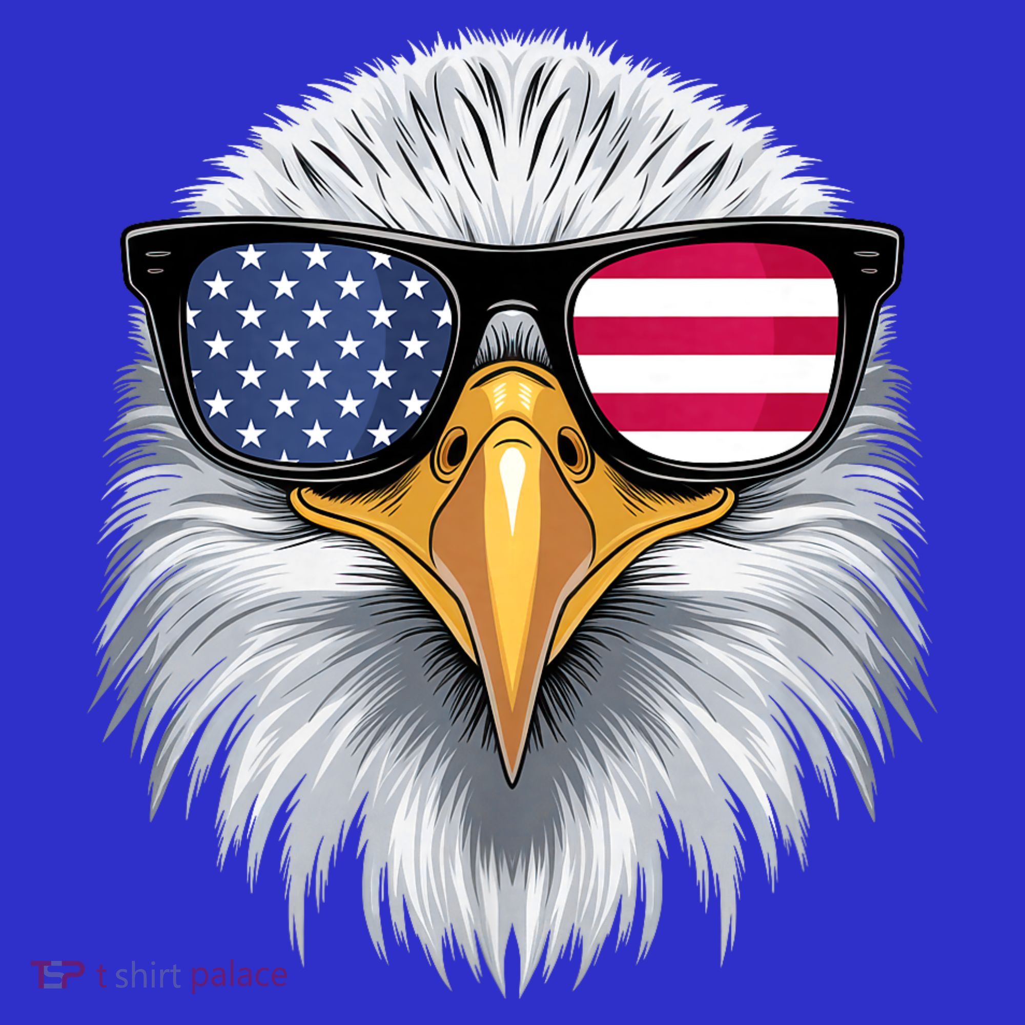 Usa Patriotic American Flag Bald Eagle Sunglasses July 4th Kids Sweatshirt