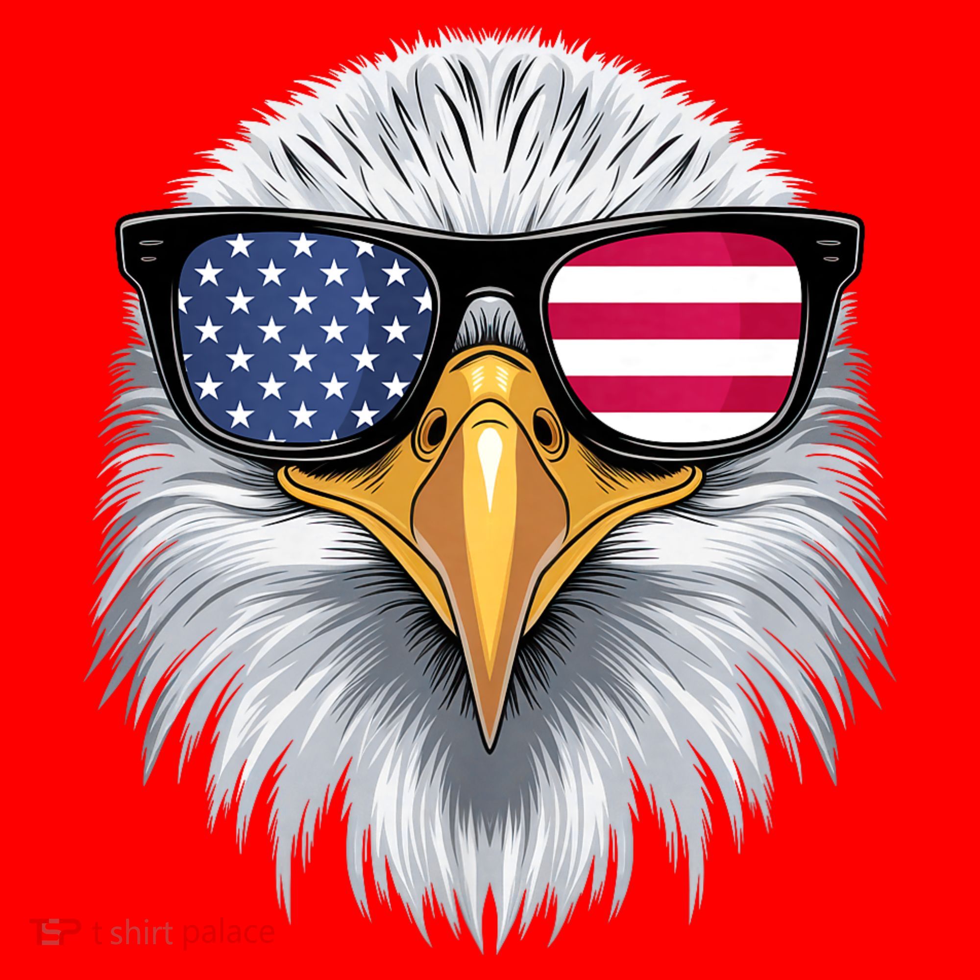 Usa Patriotic American Flag Bald Eagle Sunglasses July 4th Santa Hat