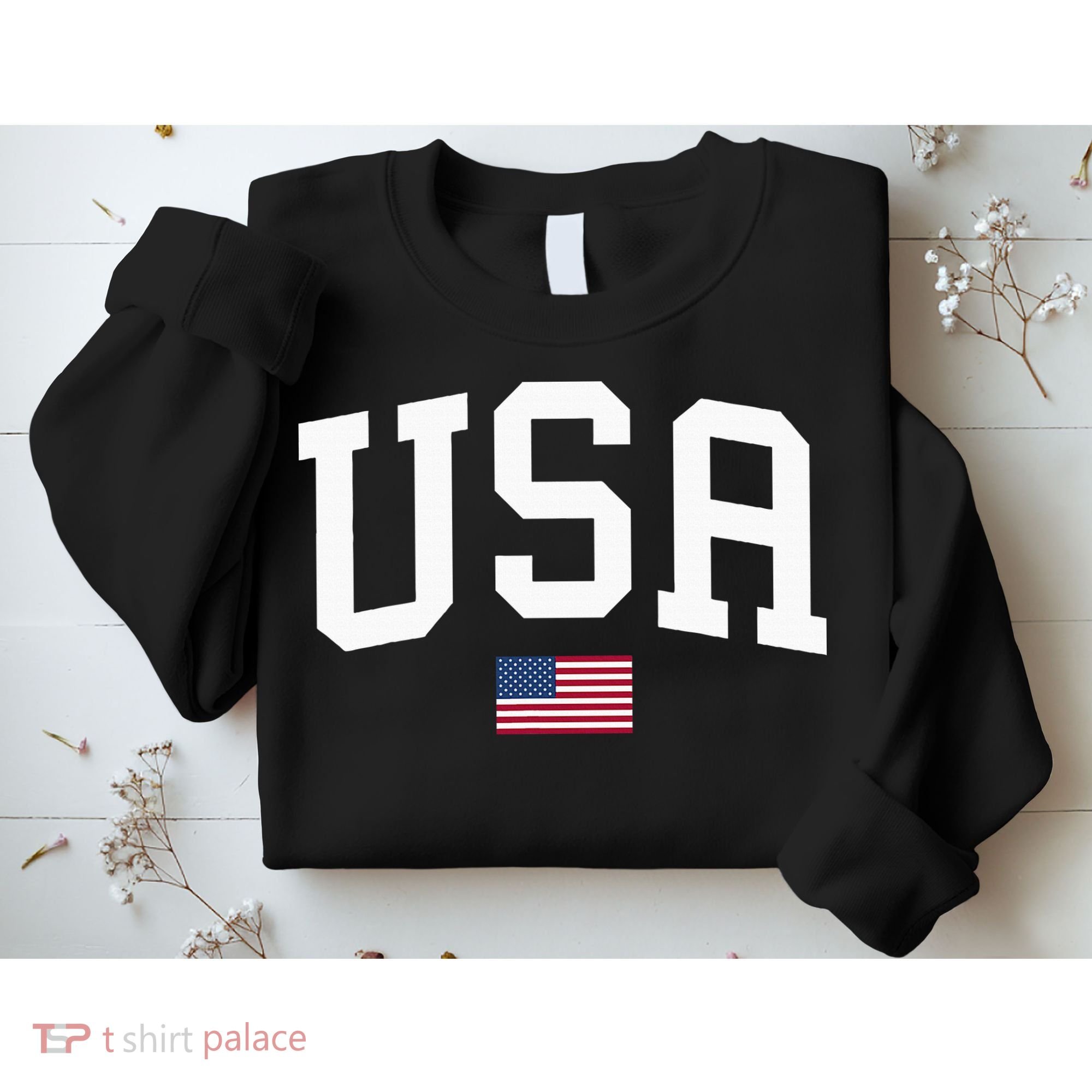 Usa Patriotic American Flag July 4th Sweatshirt