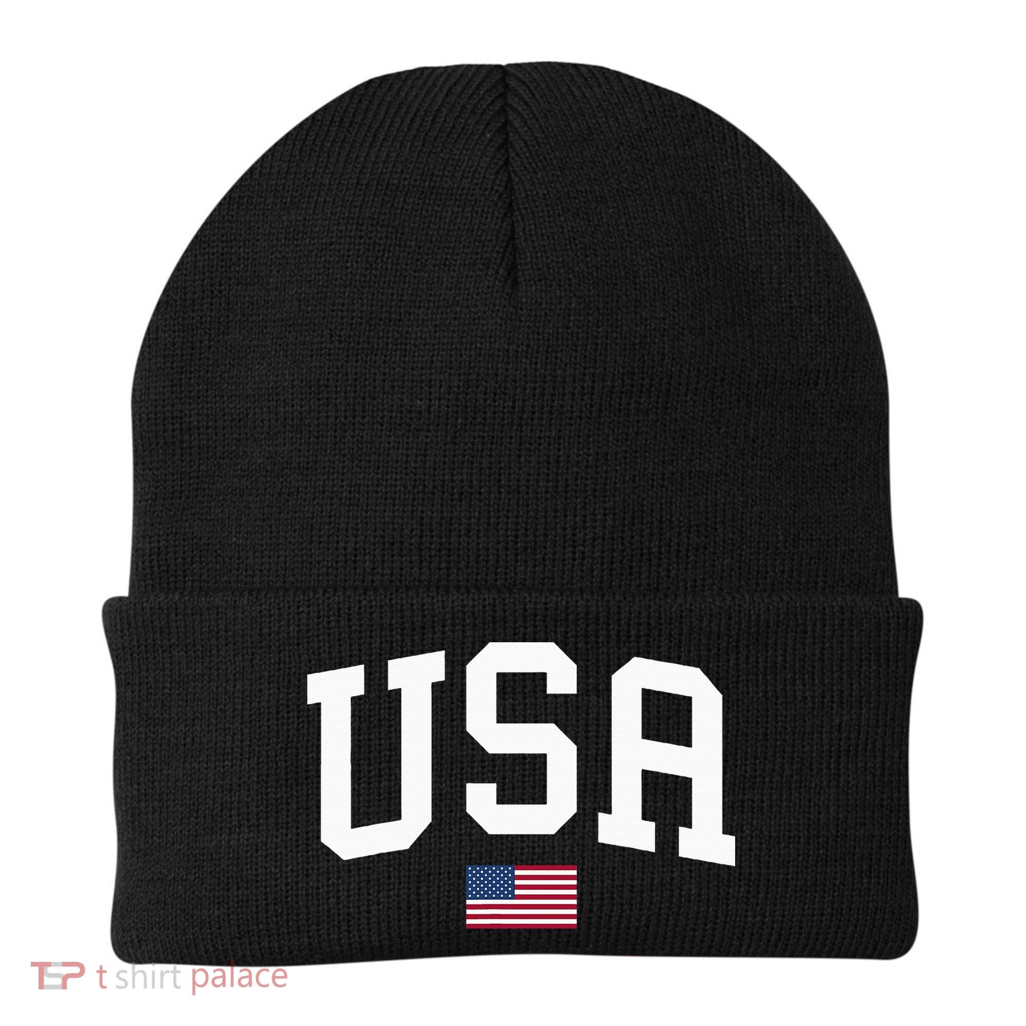 Usa Patriotic American Flag July 4th Beanie