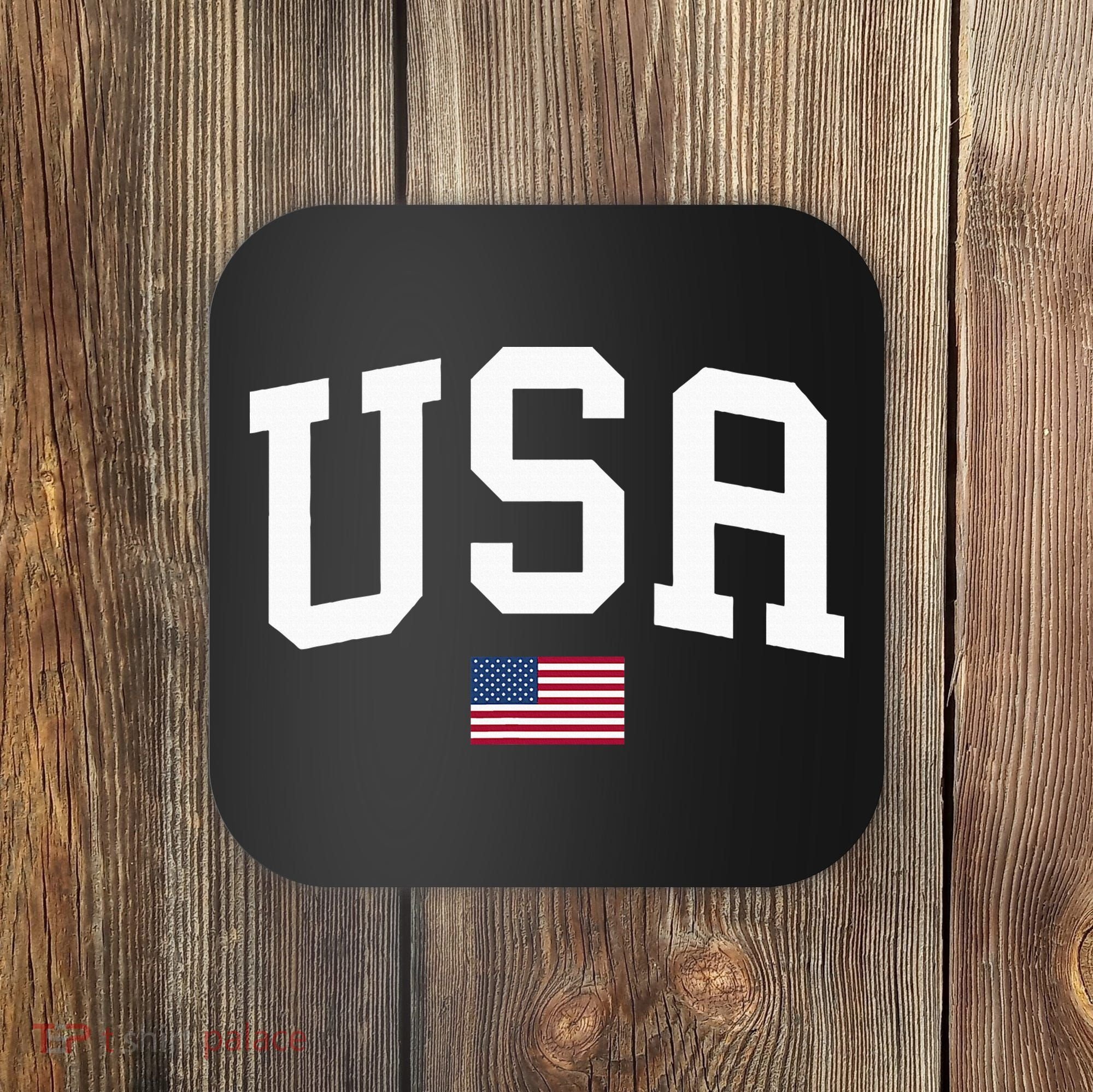 Usa Patriotic American Flag July 4th Coaster