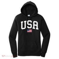 Usa Patriotic American Flag July 4th Women's Hoodie thumb 0