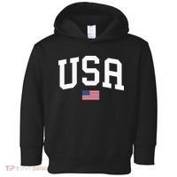 Usa Patriotic American Flag July 4th Toddler Hoodie thumb 0