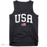 Usa Patriotic American Flag July 4th Tank Top thumb 0