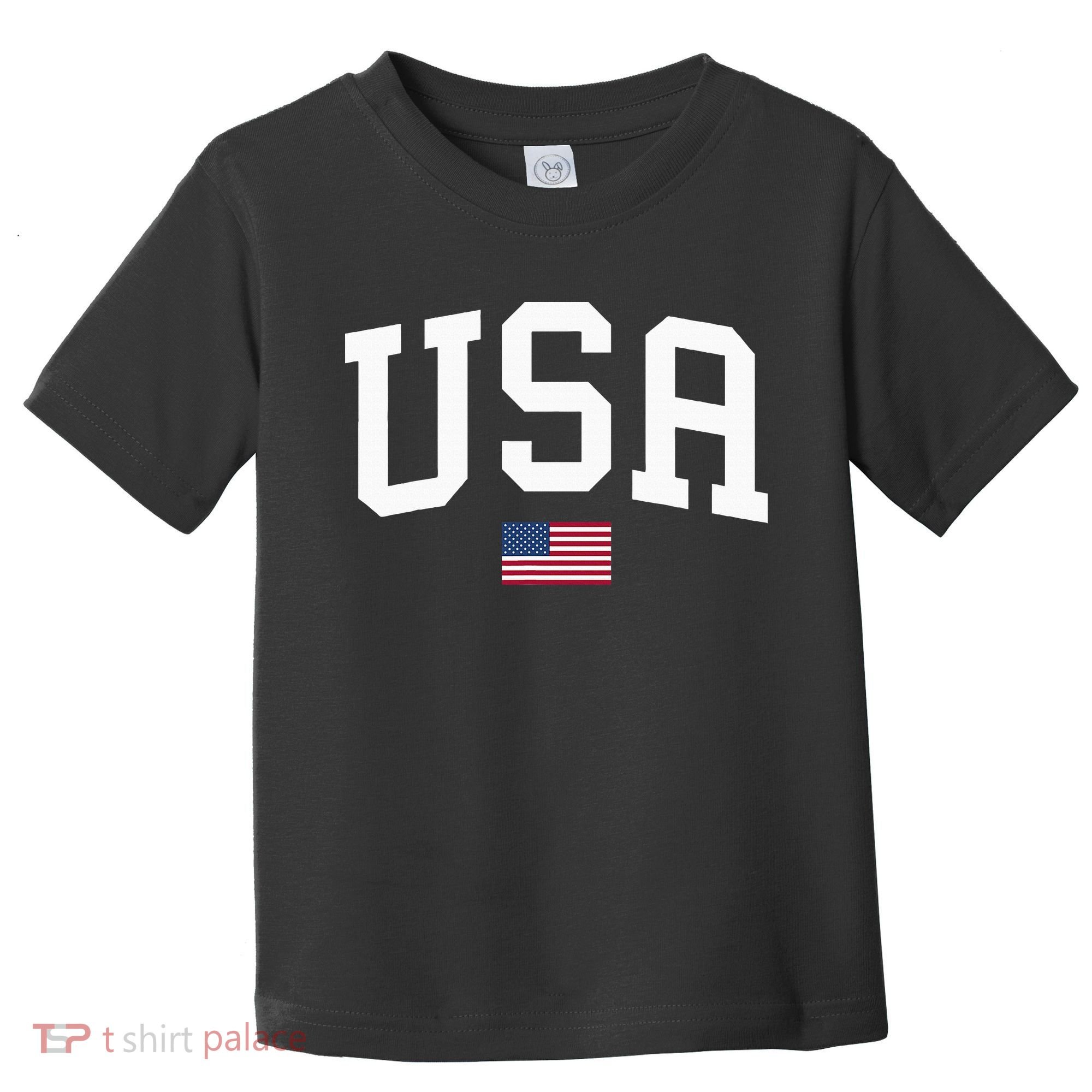 Usa Patriotic American Flag July 4th Toddler T-Shirt