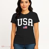 Usa Patriotic American Flag July 4th Women's T-Shirt thumb 4