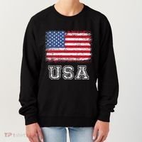 Usa Patriotic American Flag Women's Sweatshirt thumb 0