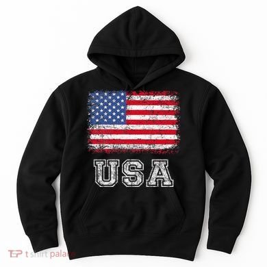 Usa Patriotic American Flag Hoodie
