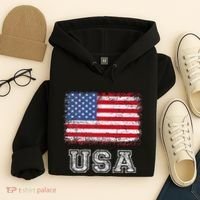 Usa Patriotic American Flag Hoodie thumb 4