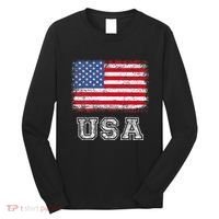 Usa Patriotic American Flag Long Sleeve Shirt thumb 0
