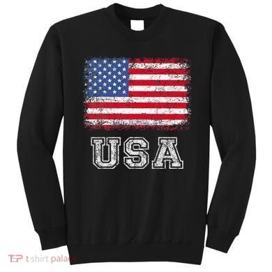 Usa Patriotic American Flag Sweatshirt