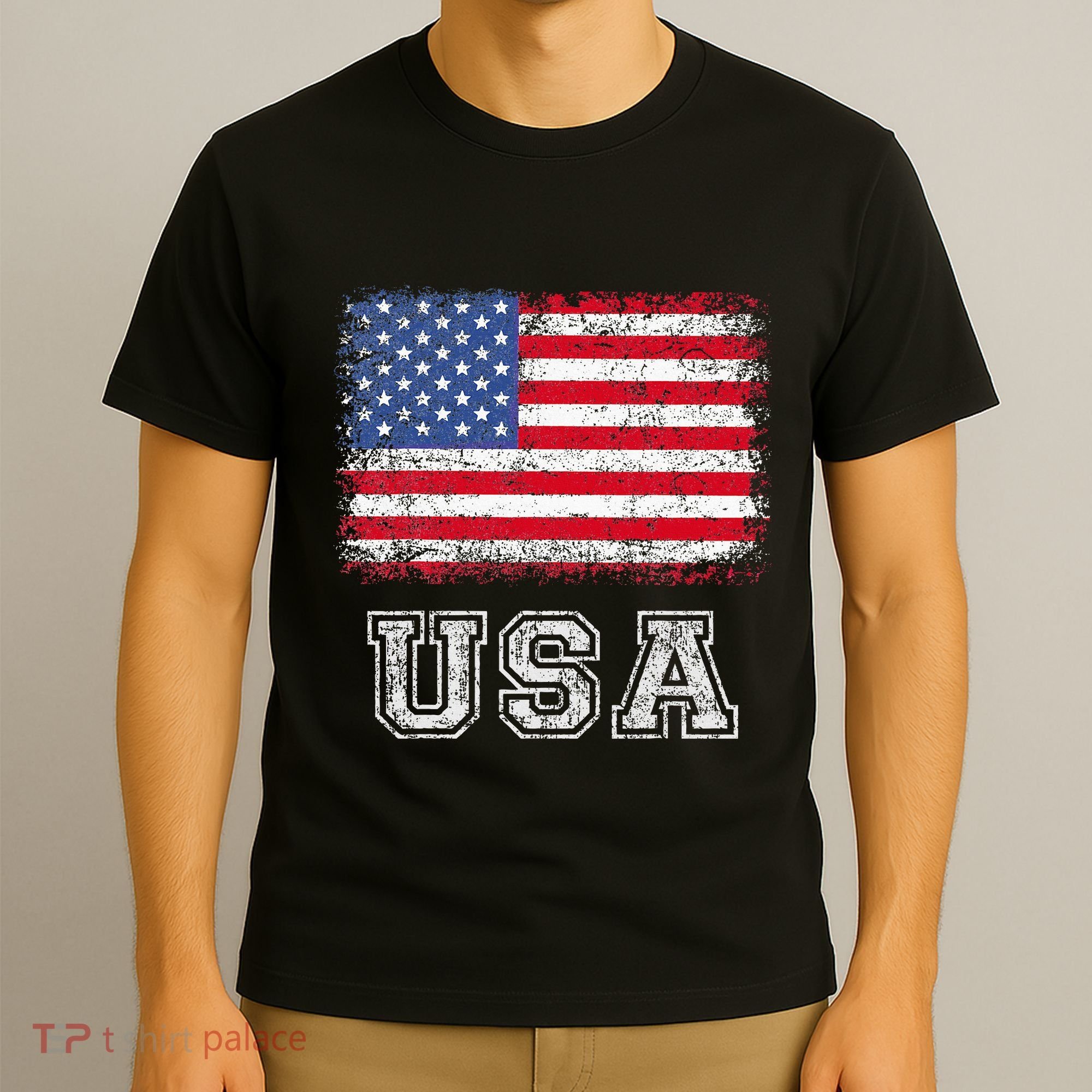 Usa Patriotic American Flag T-Shirt