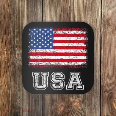 Usa Patriotic American Flag Coaster