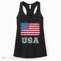 Usa Patriotic American Flag Women's Tank Top thumb 0